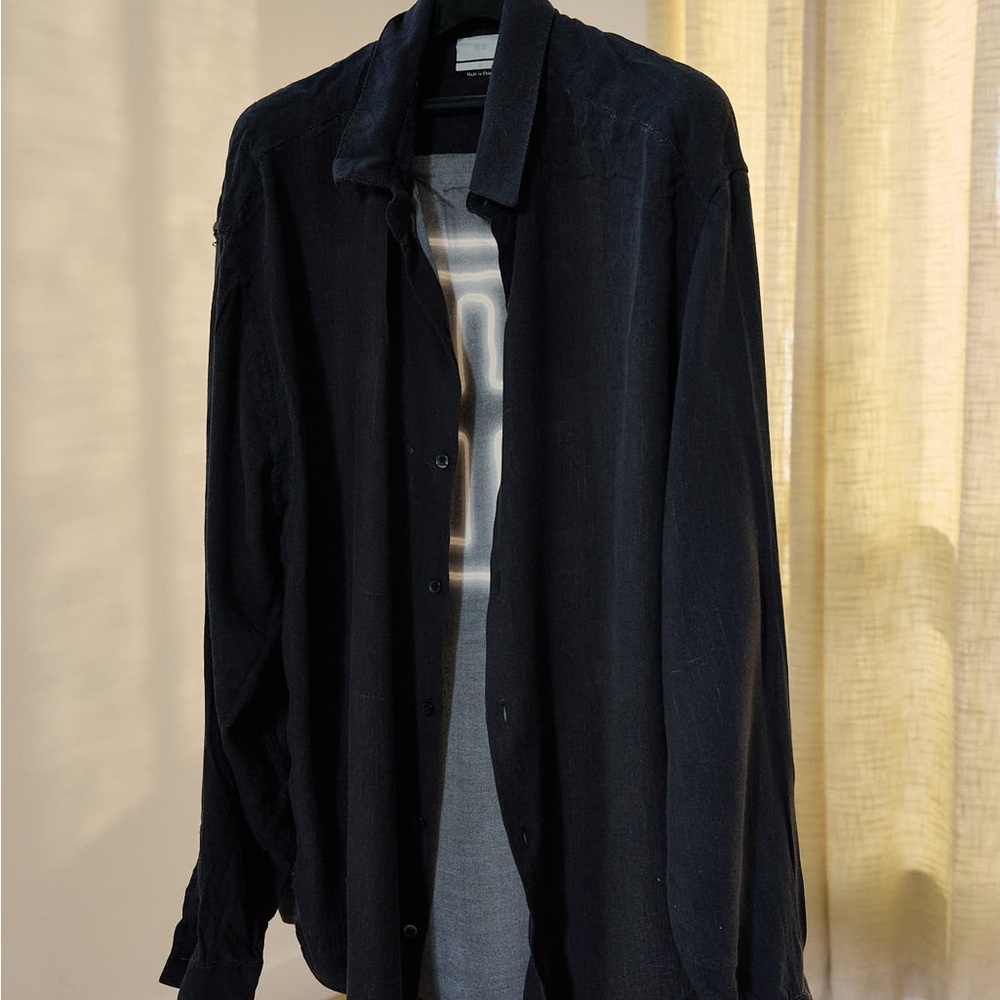 Ksubi Black Lightweight Shirt Jacket